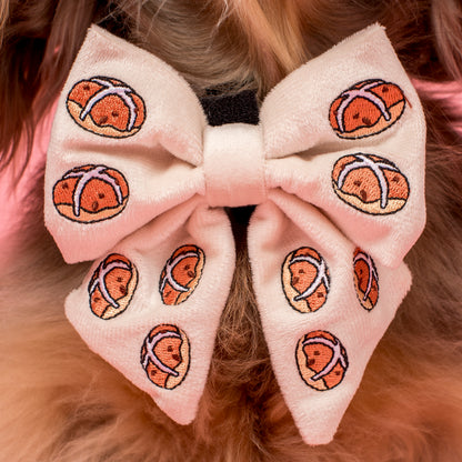 Hot Cross Buns: Velvet Sailor Bow