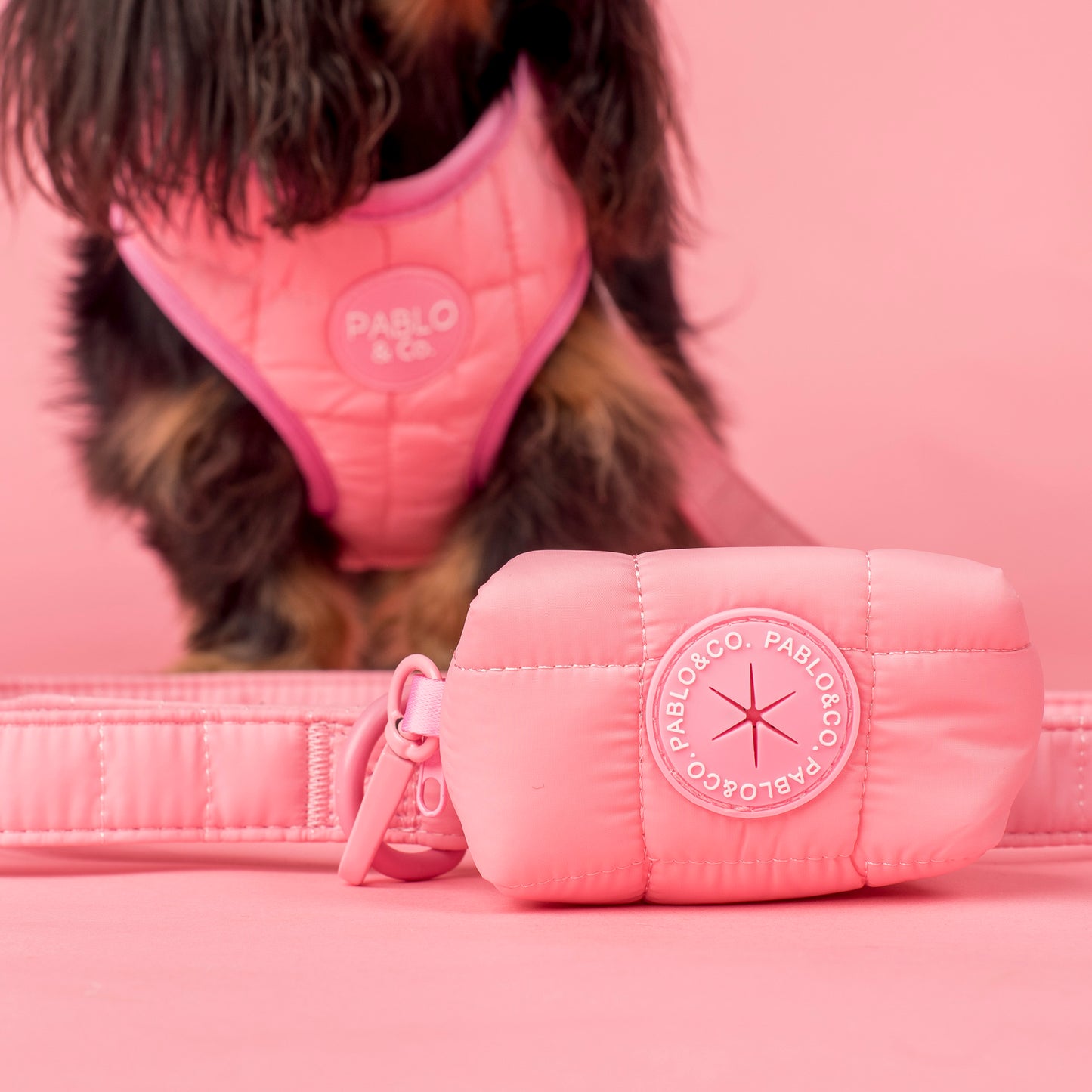 Pink Puffer: Poop Bag Holder