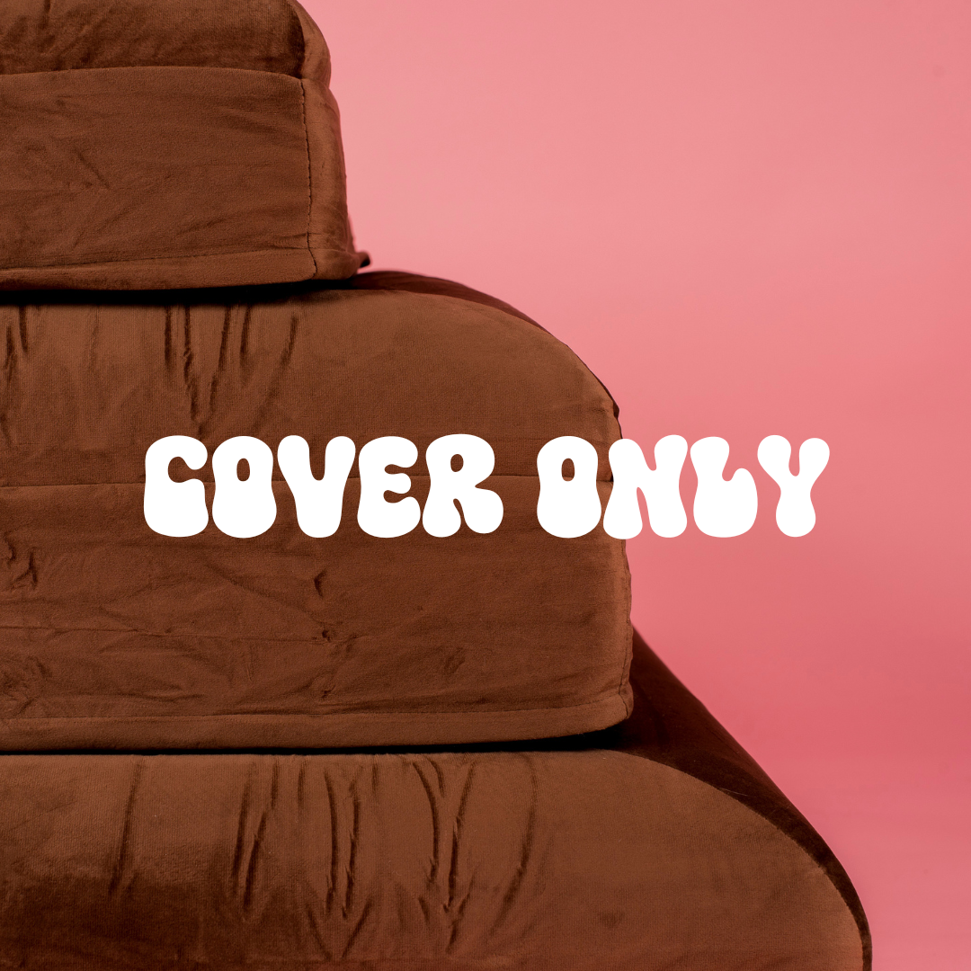 Velvet Dog Bed Cover: Dark Chocolate (cover only)