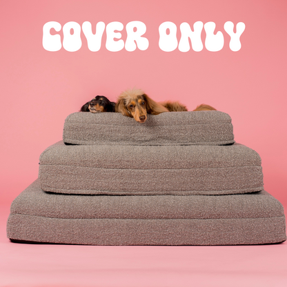 Boucle Dog Bed Cover: Storm (cover only)