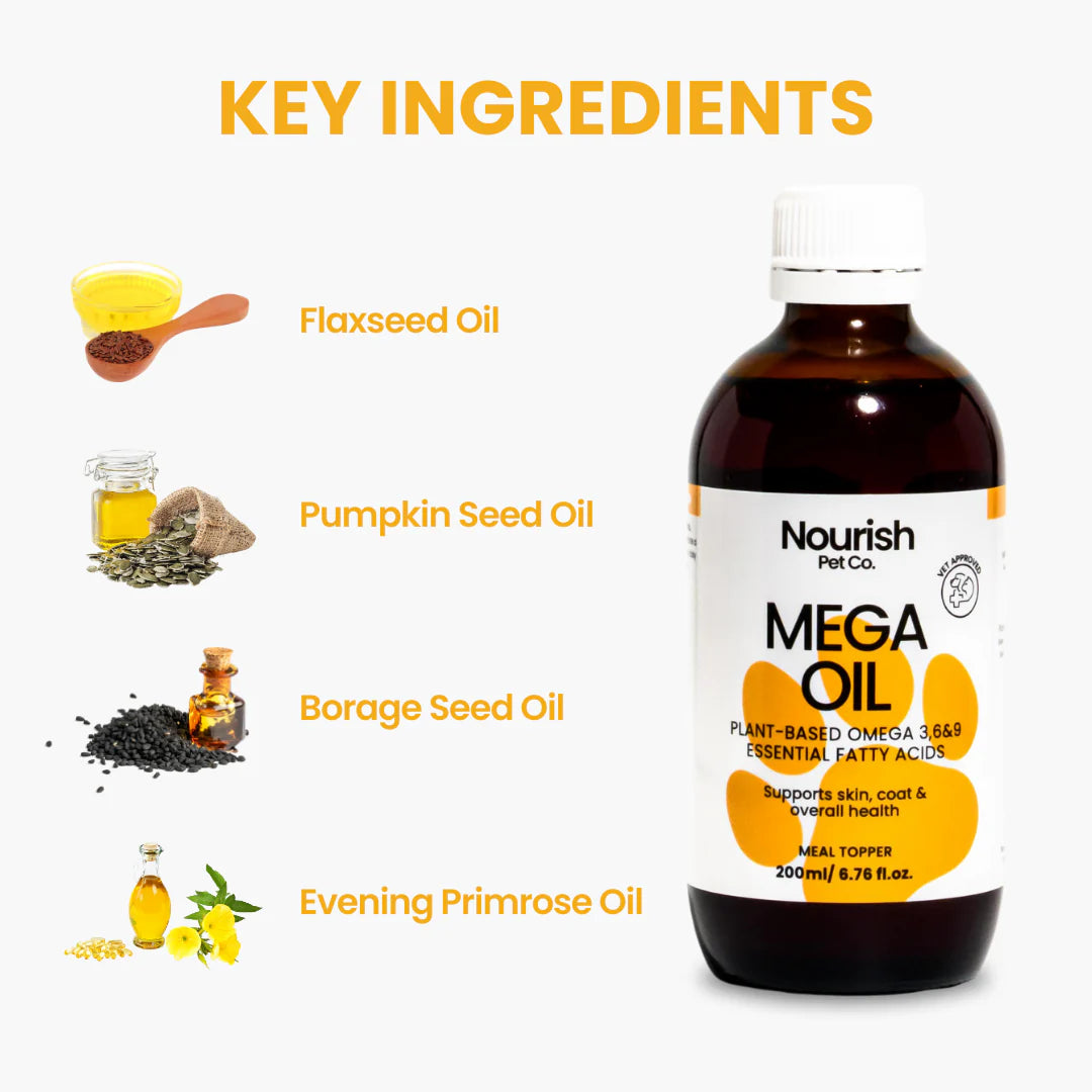 Nourish Pet Company: Mega Oil 200ml