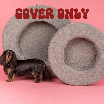 Boucle Donut Dog Bed Cover: Storm (cover only)