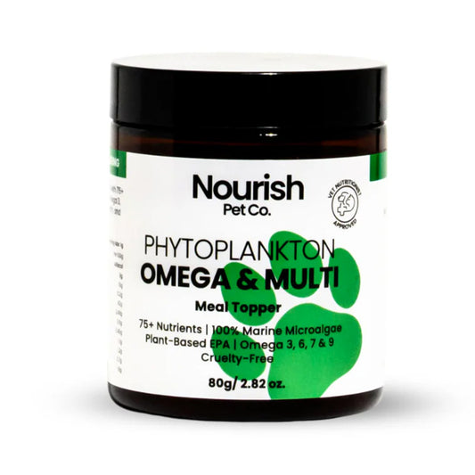 Nourish Pet Co Phytoplankton Omega & Multi Meal Topper 80g