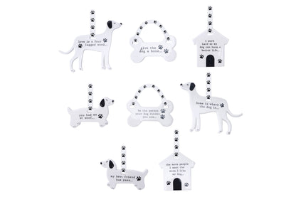 Woofs & Whiskers Ceramic Dog Hangers