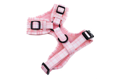 Pink Houndstooth: Adjustable Harness