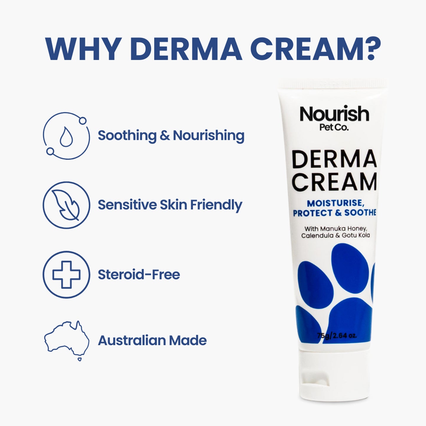 Nourish Pet Co: Derma Cream 75g