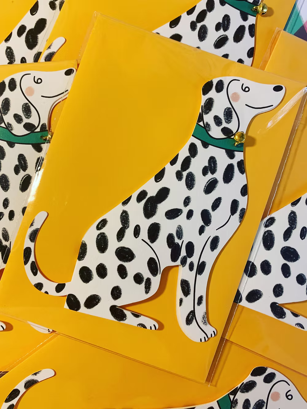 Sitting Dalmatian: Greeting Card