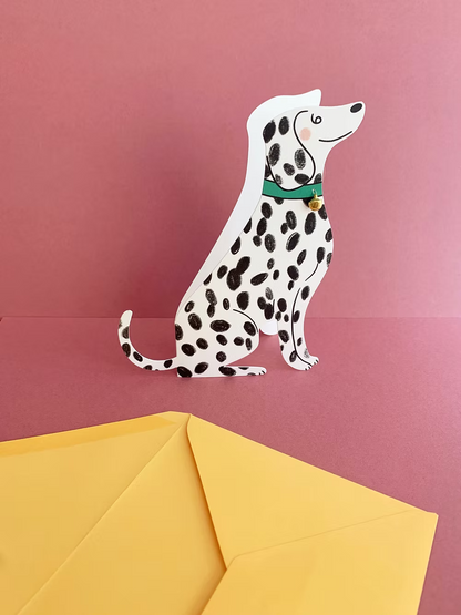Sitting Dalmatian: Greeting Card