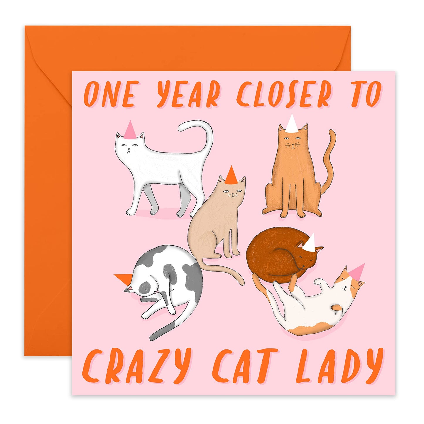 One Year Closer to Crazy Cat Lady: Birthday Card