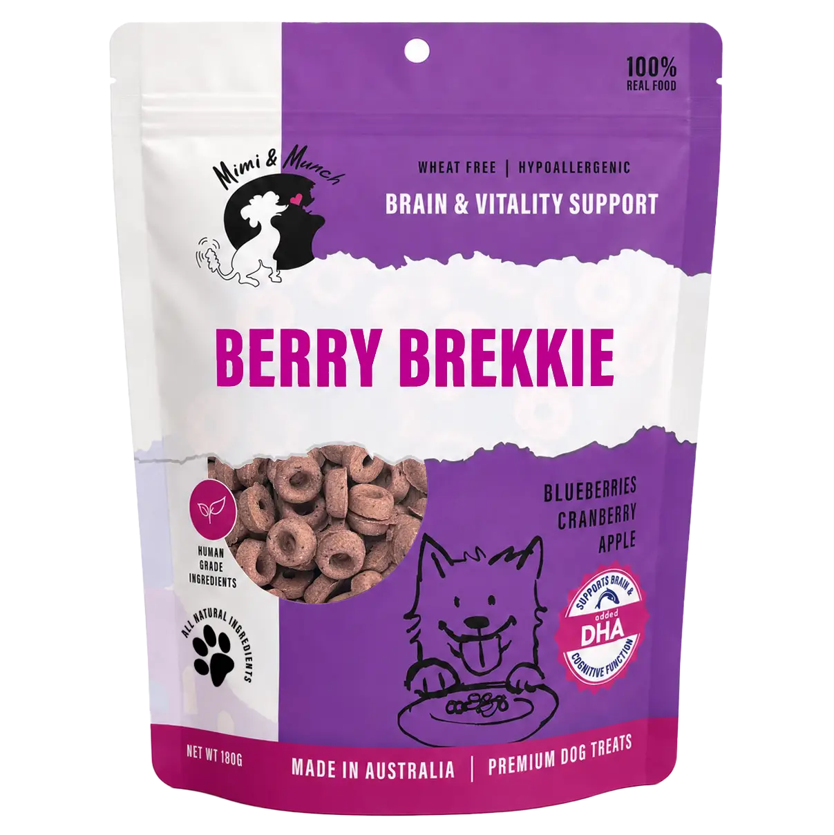 Mimi & MunchBerry Brekkie Dog Biscuits