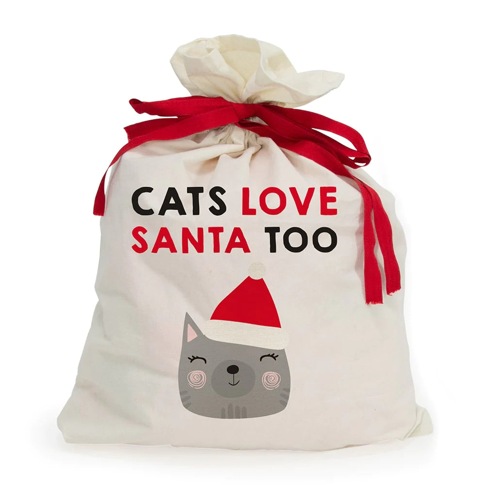 Cat Santa Sack - Cats Love Santa Too