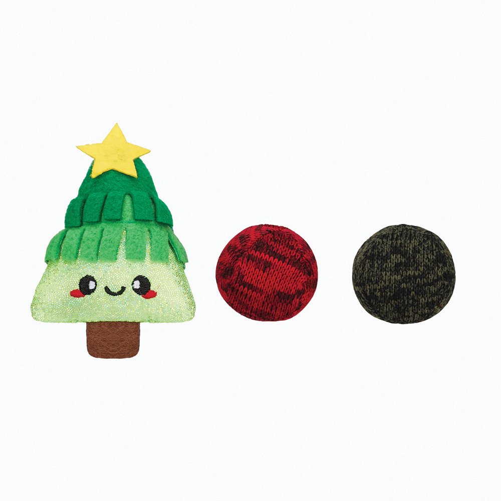 Meow Buddies: Christmas XMAS Tree & Balls Cat Toy