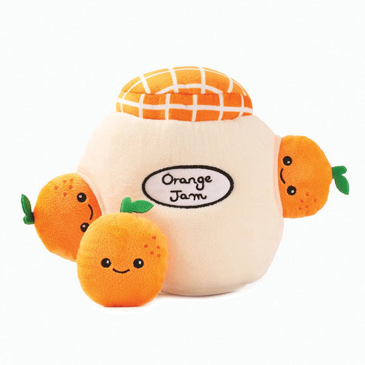 Orange Jam Burrow Dog Toy