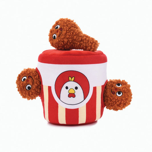 Bucket of Chicken Burrow Toy