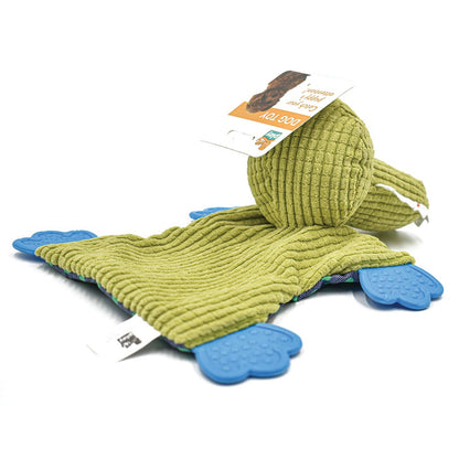 Crinkle Teether Small Dog Toy: Crocodile