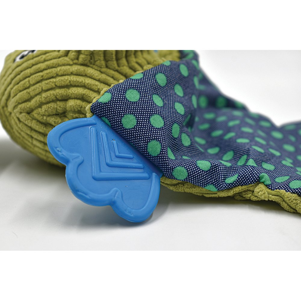 Crinkle Teether Small Dog Toy: Crocodile