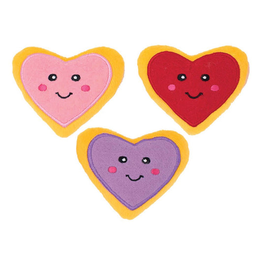 Zippy Paws: Miniz Hearts 3pk