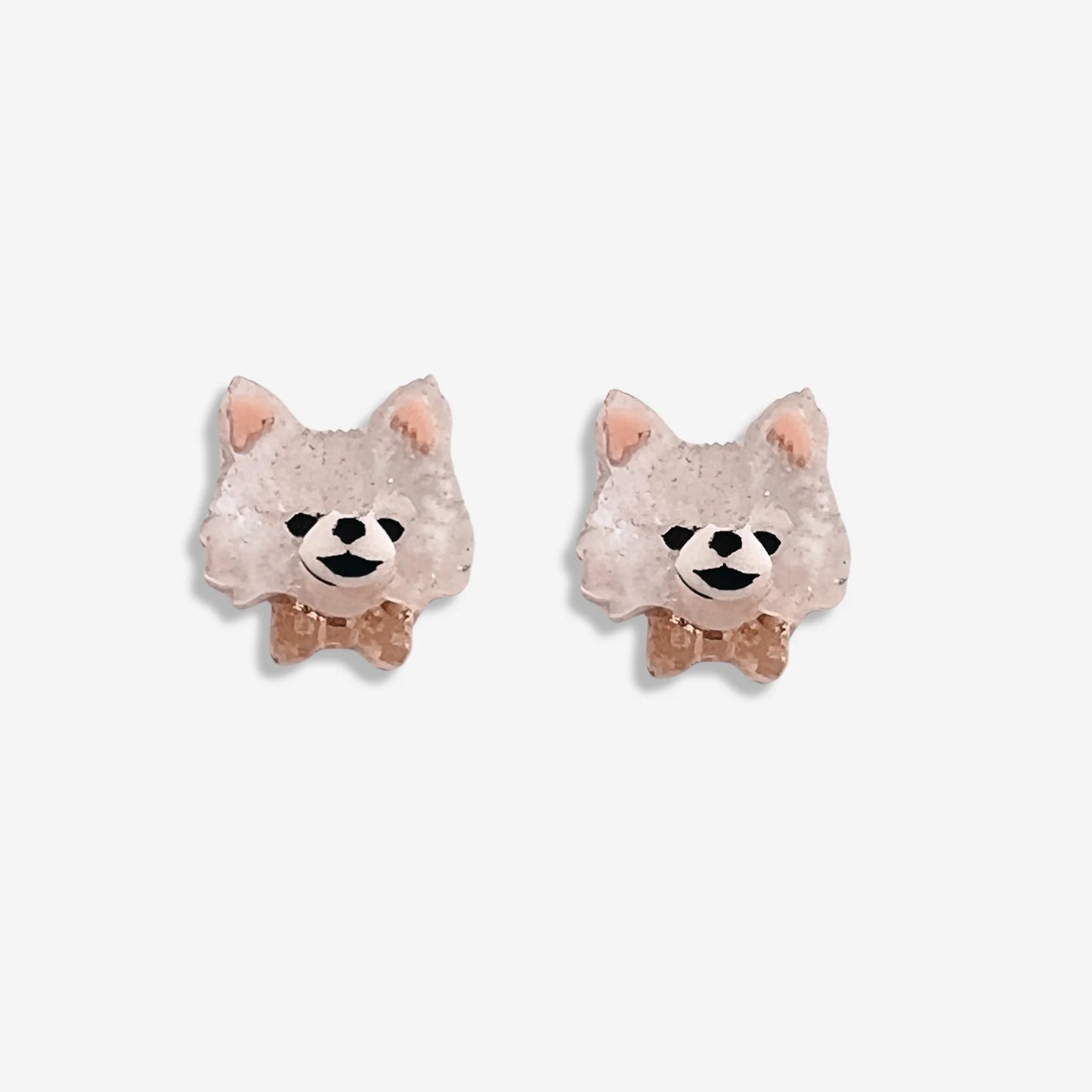 Pomeranian Pet Earrings