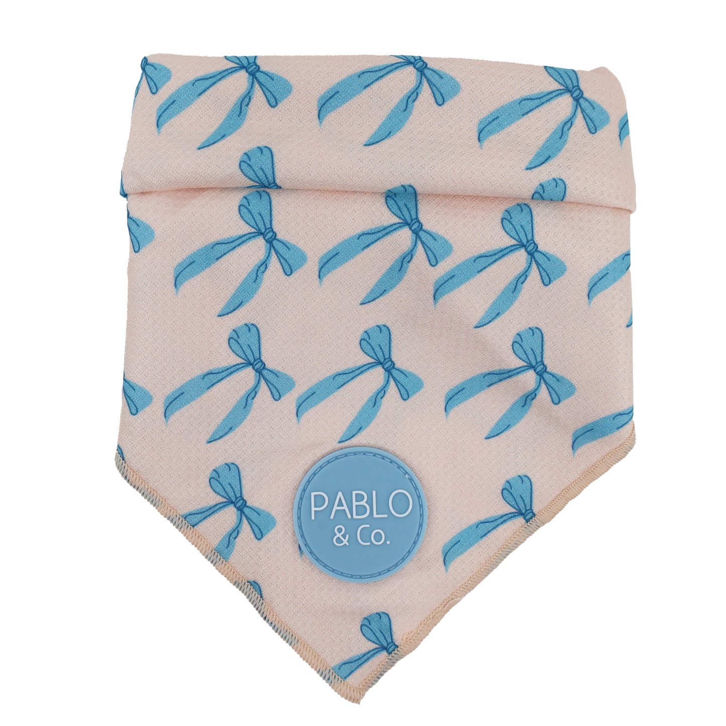 Baby Blue Bows: Dog Bandana