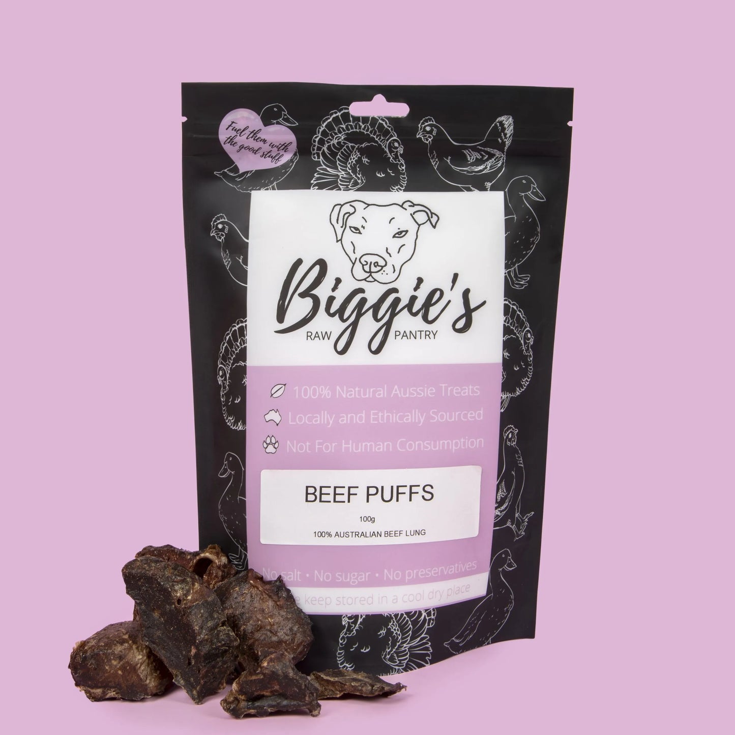 Beef Lung Puffs: Biggie's Raw Pantry