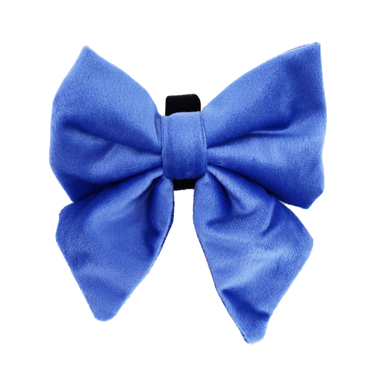 Blue Velvet Sailor Bow Tie