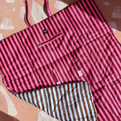 Deluxe Travel Mat: Blushing Stripes & Sunday Stripes