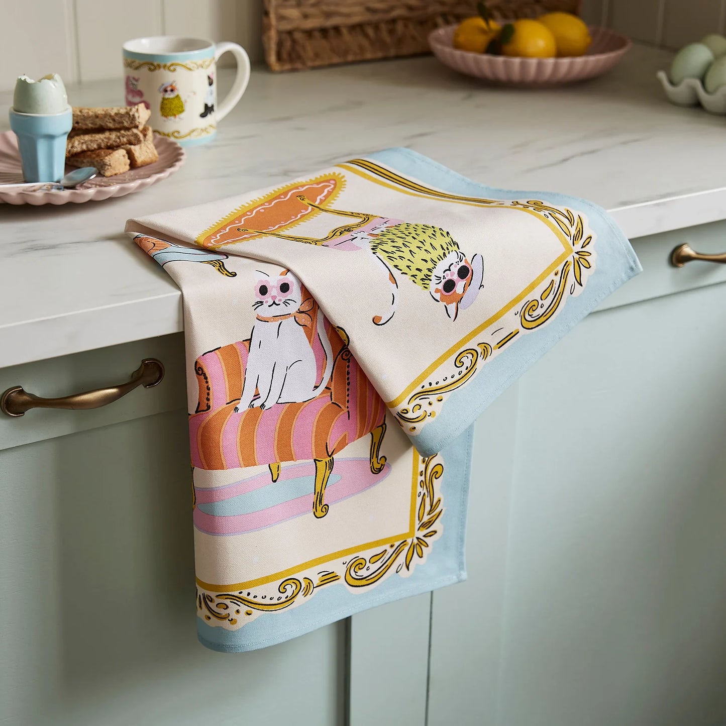 Cool Cats Tea Towel