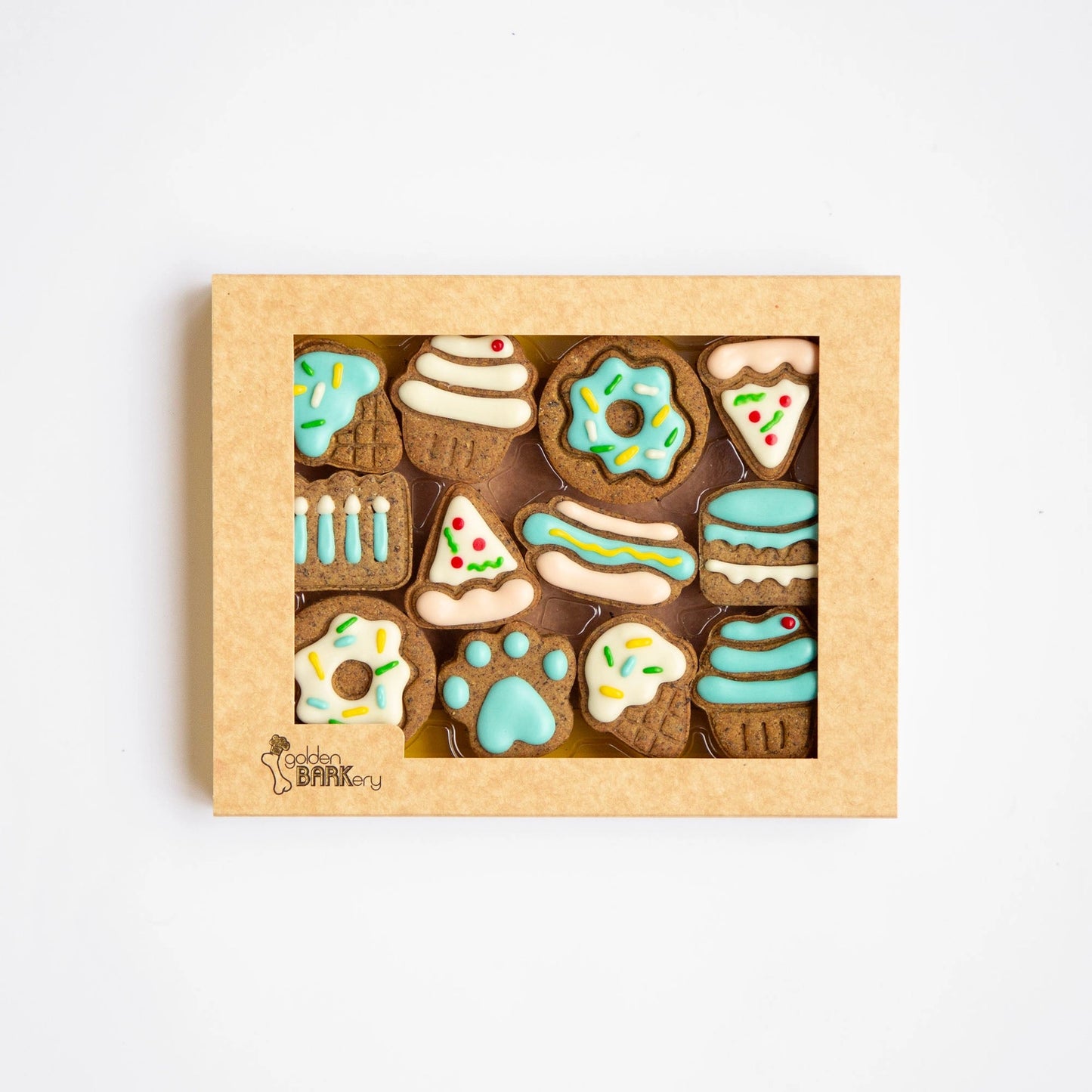 Golden Barkery: Dog Biscuits - Celebration Box Blue