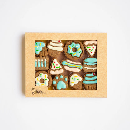 Golden Barkery: Dog Biscuits - Celebration Box Blue