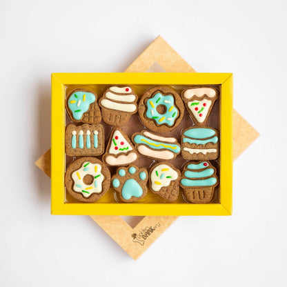 Golden Barkery: Dog Biscuits - Celebration Box Blue