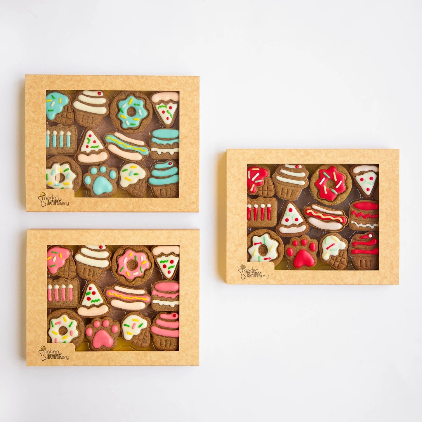 Golden Barkery: Dog Biscuits - Celebration Box Blue