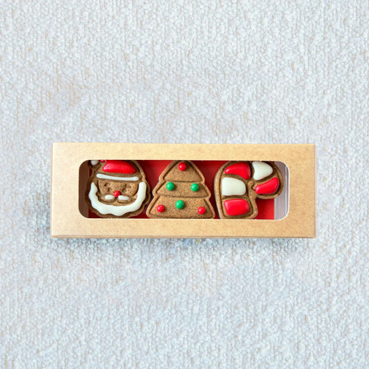 Golden Barkery: Christmas Gift Trio - Santa, Tree & Candy Cane