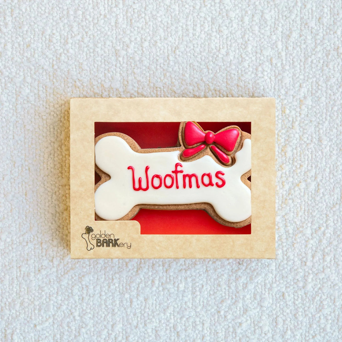 Golden Barkery: Xmas Bow Dog Bone Dog Treat