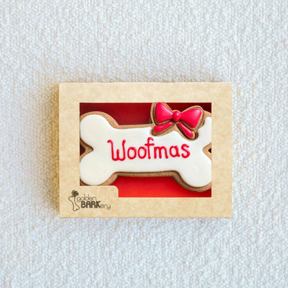 Golden Barkery: Xmas Bow Dog Bone Dog Treat
