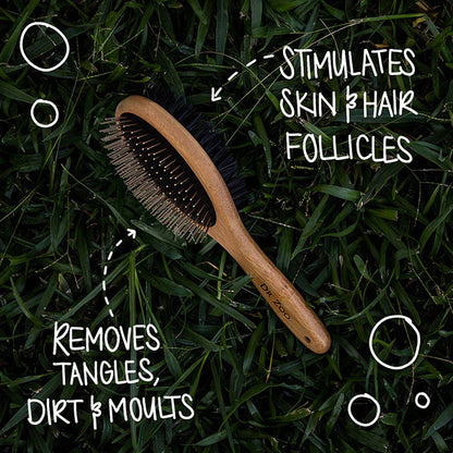 Moo Goo Bamboo Grooming Brush by Dr Zoo