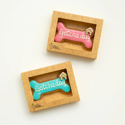 Golden Barkery: Happy Gotcha Day Dog Bone - Pink