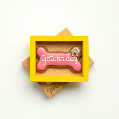Golden Barkery: Happy Gotcha Day Dog Bone - Pink