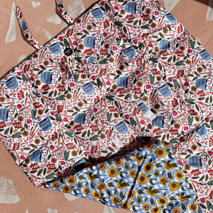 Deluxe Travel Mat: Farmers Market & Sunny Sunflowers