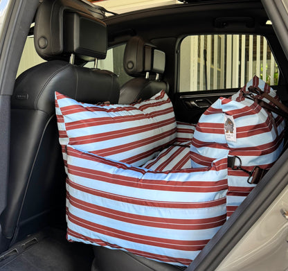 Deluxe Travel Car Bed: Sunday Stripes