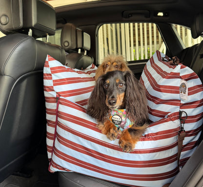 Deluxe Travel Car Bed: Sunday Stripes