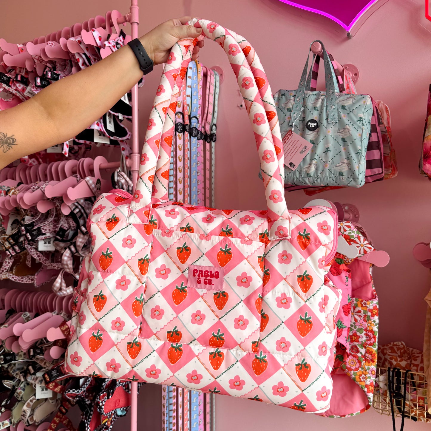 Strawberry Patch: Travel Bag