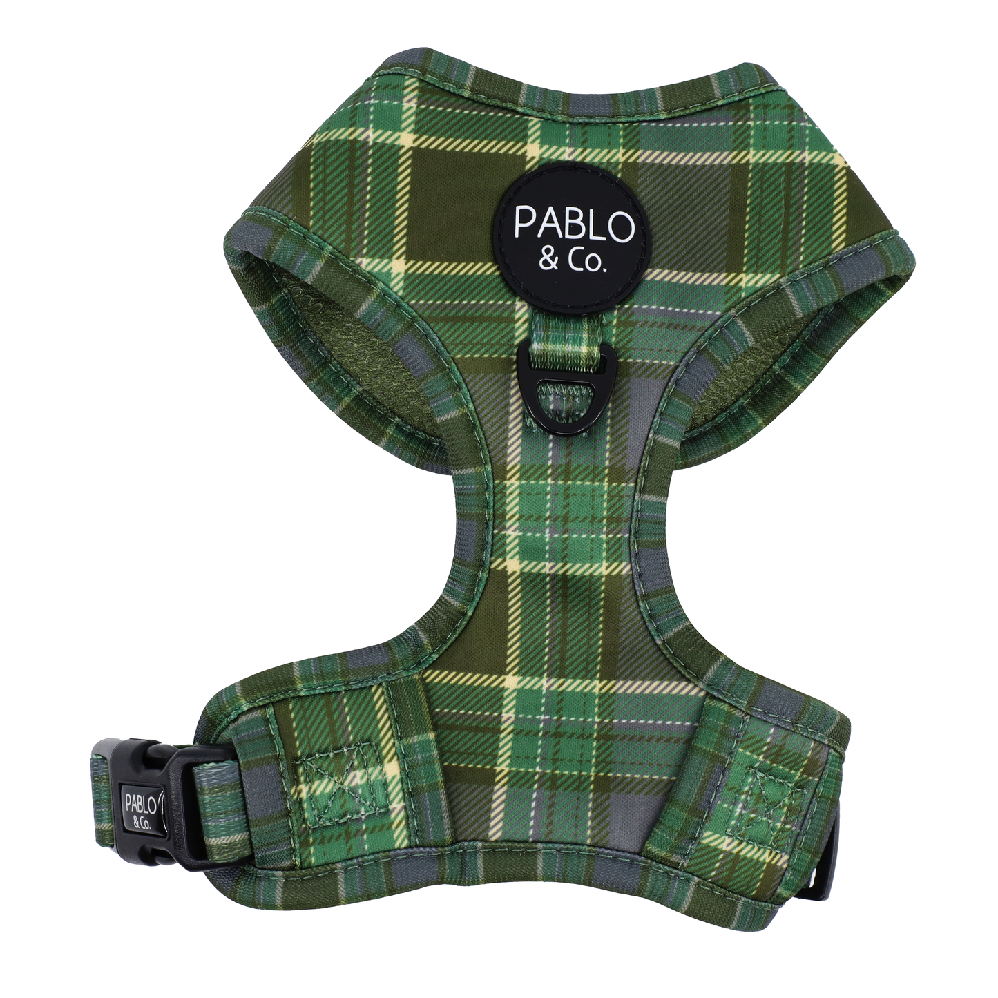 Green Plaid: Adjustable Harness