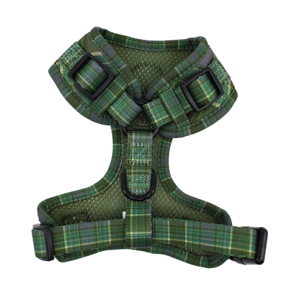 Green Plaid: Adjustable Harness