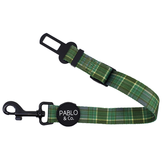 Green Plaid: Adjustable Car Restraint