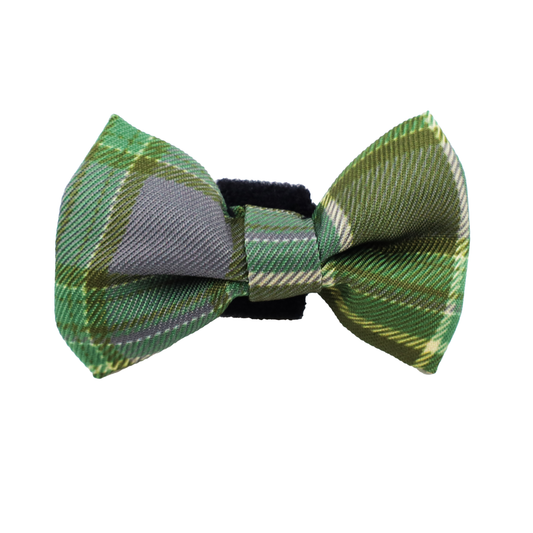 Green Plaid: Cat Bow Tie