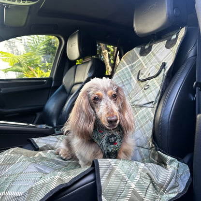 Green Plaid: Deluxe Single Car Seat Cover
