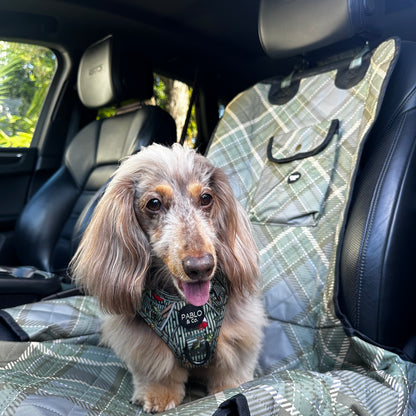 Green Plaid: Deluxe Single Car Seat Cover