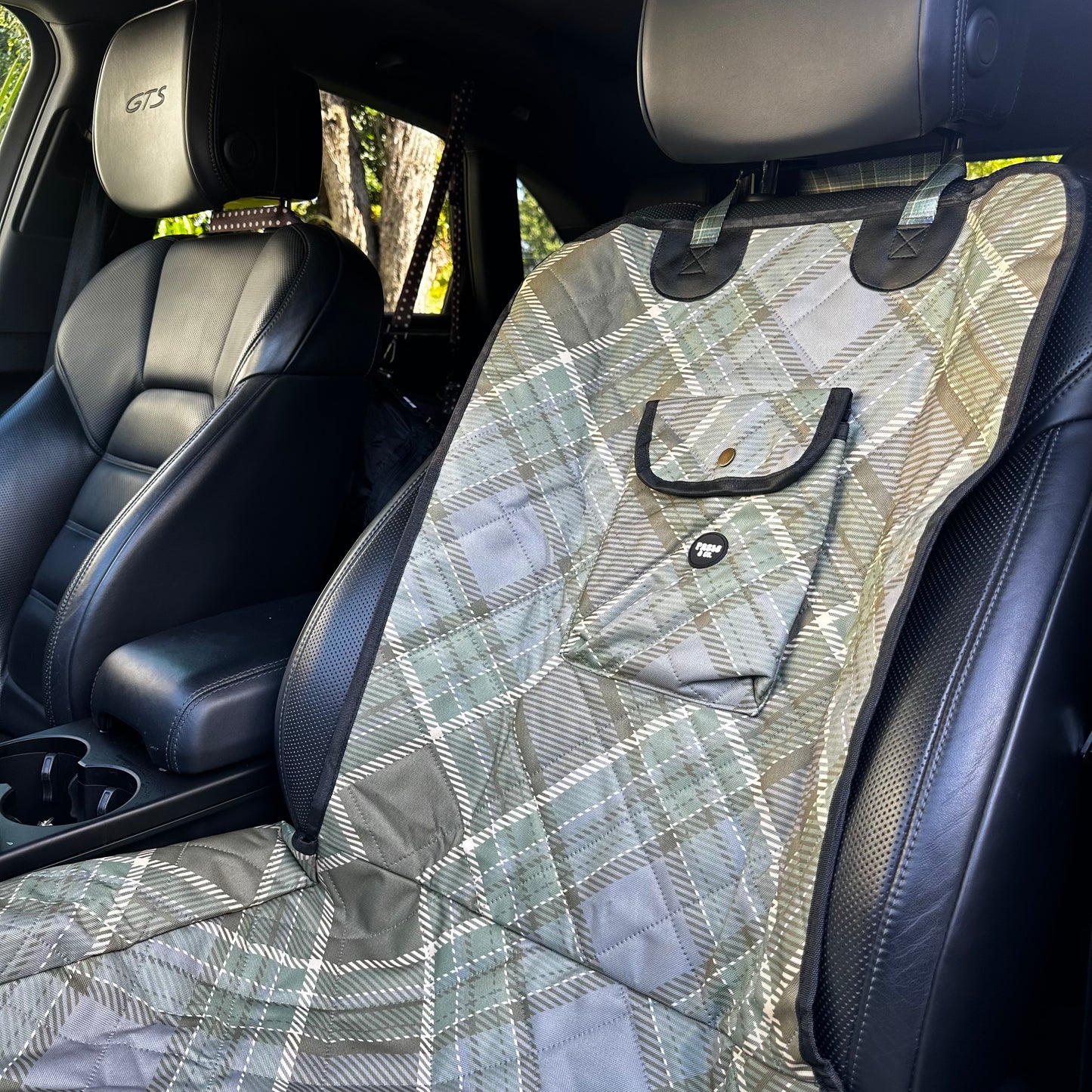 Green Plaid: Deluxe Single Car Seat Cover