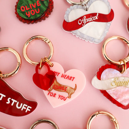 Personalised Pet ID Tag: My Heart Longs For You