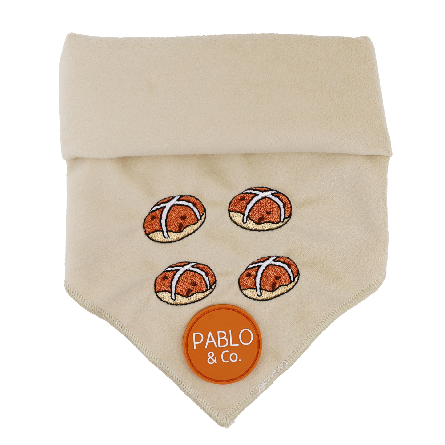 Hot Cross Buns: Velvet Dog Bandana